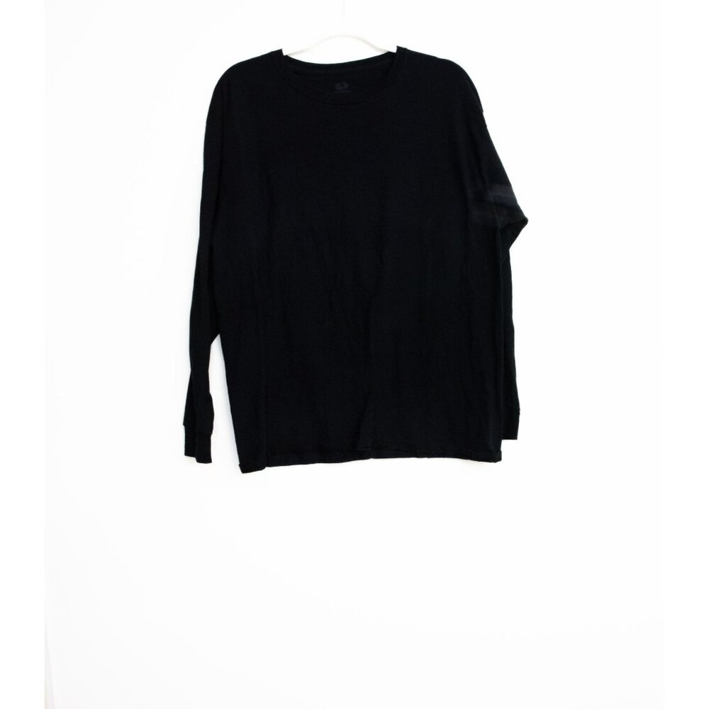Fruit of the Loom Long Sleeve Black T-Shirt